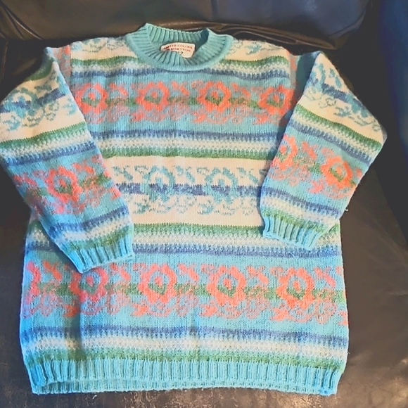 Vintage 80s Benetton 012 sweater wool blend excellent condition - Picture 1 of 8